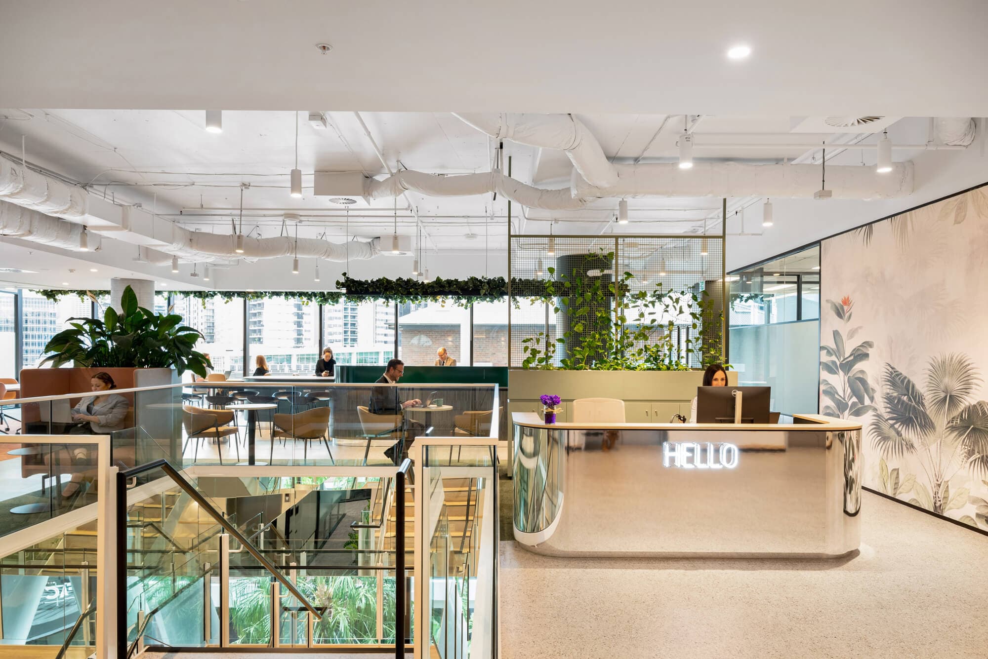 Entrance and reception area at Workspace365 West End