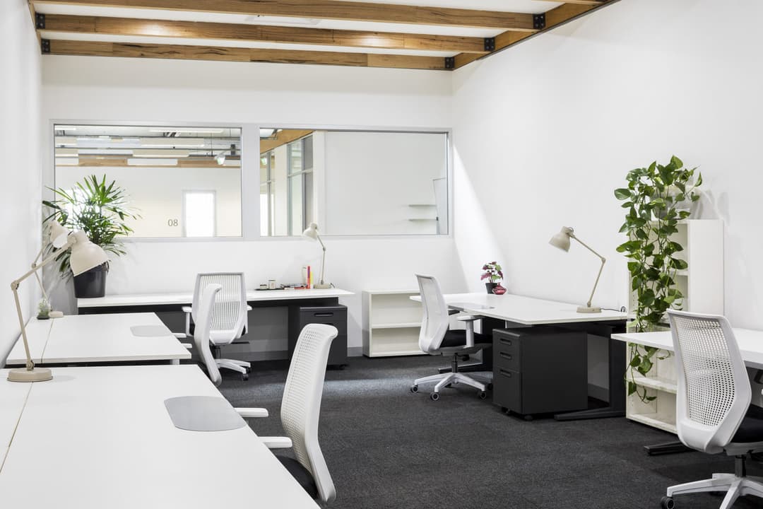 Multi-desk day offices on Maribyrnong Street in Footscray.