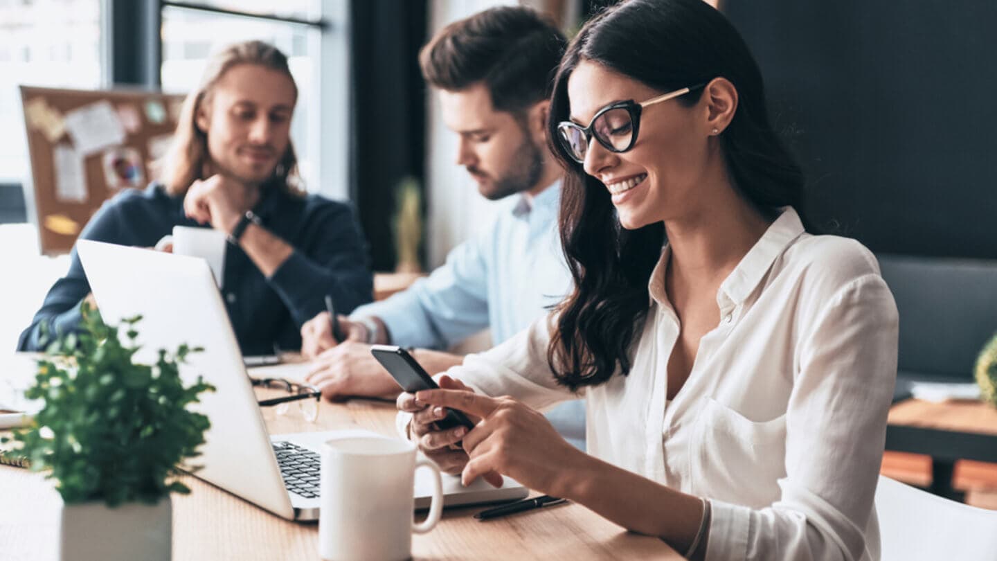 Young business professionals in a coworking envrionment