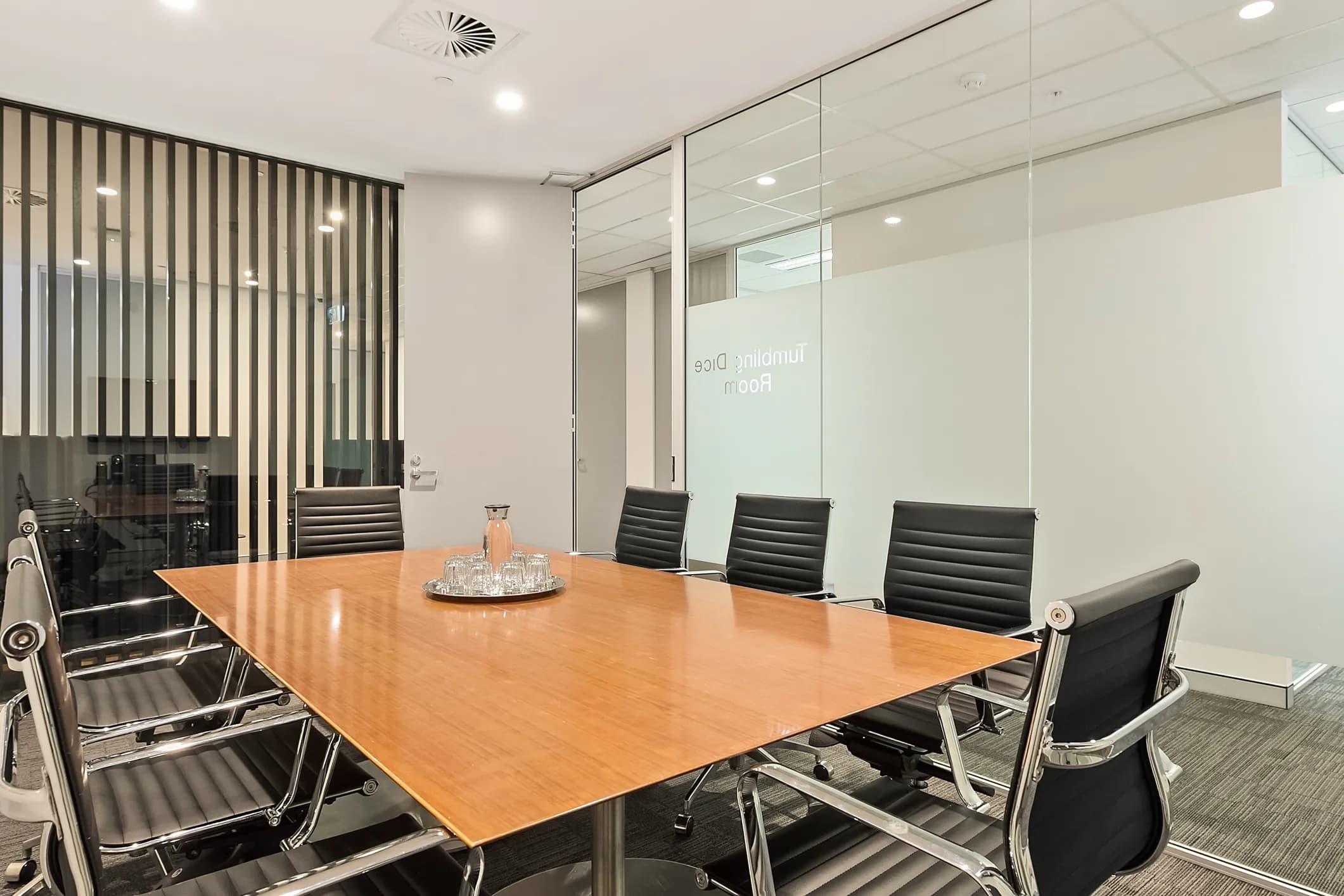 Large meeting room for up to 8 people at 66 Clarence Street, Sydney
