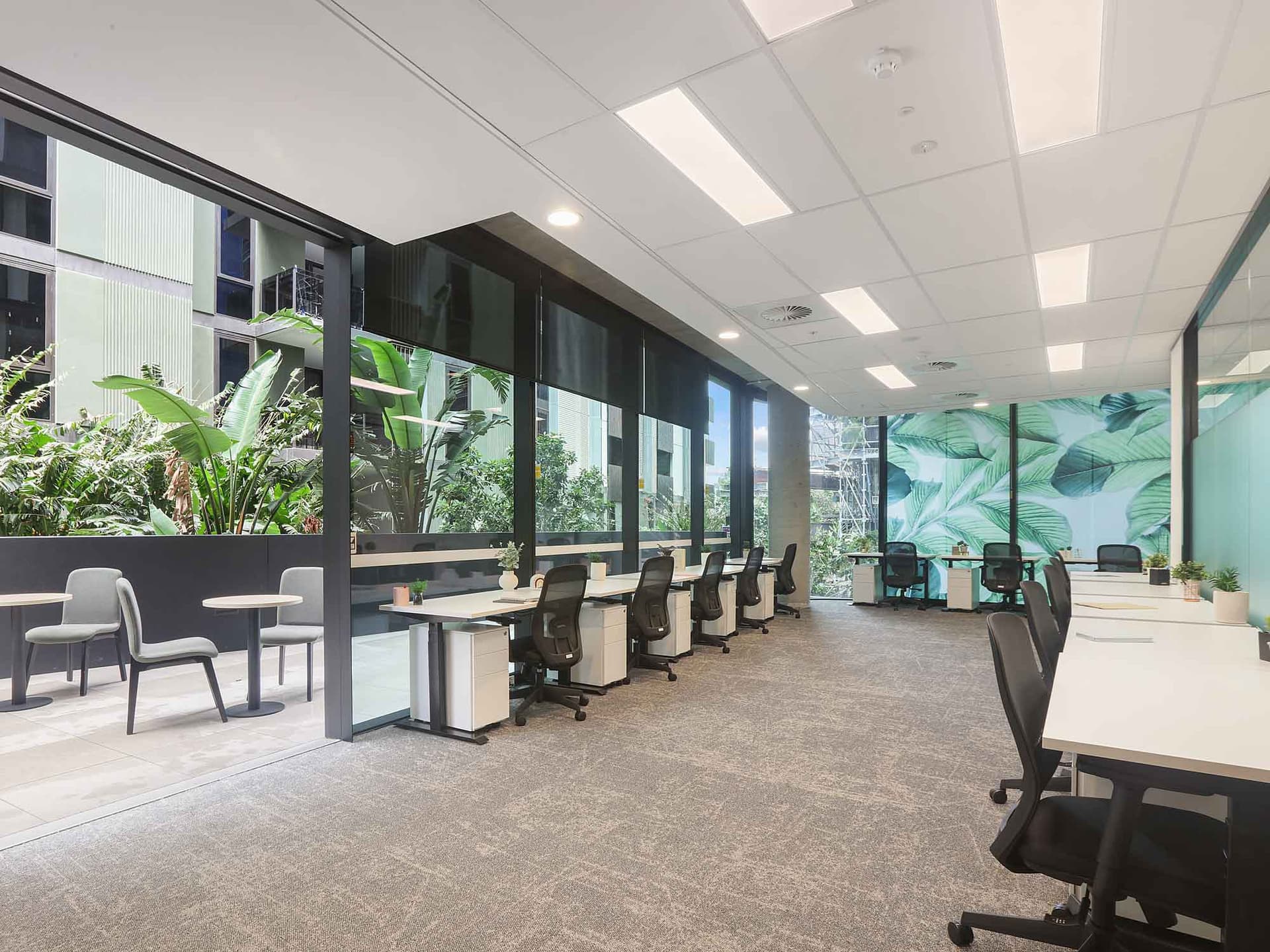 Workspace365 team rooms with balcony area.