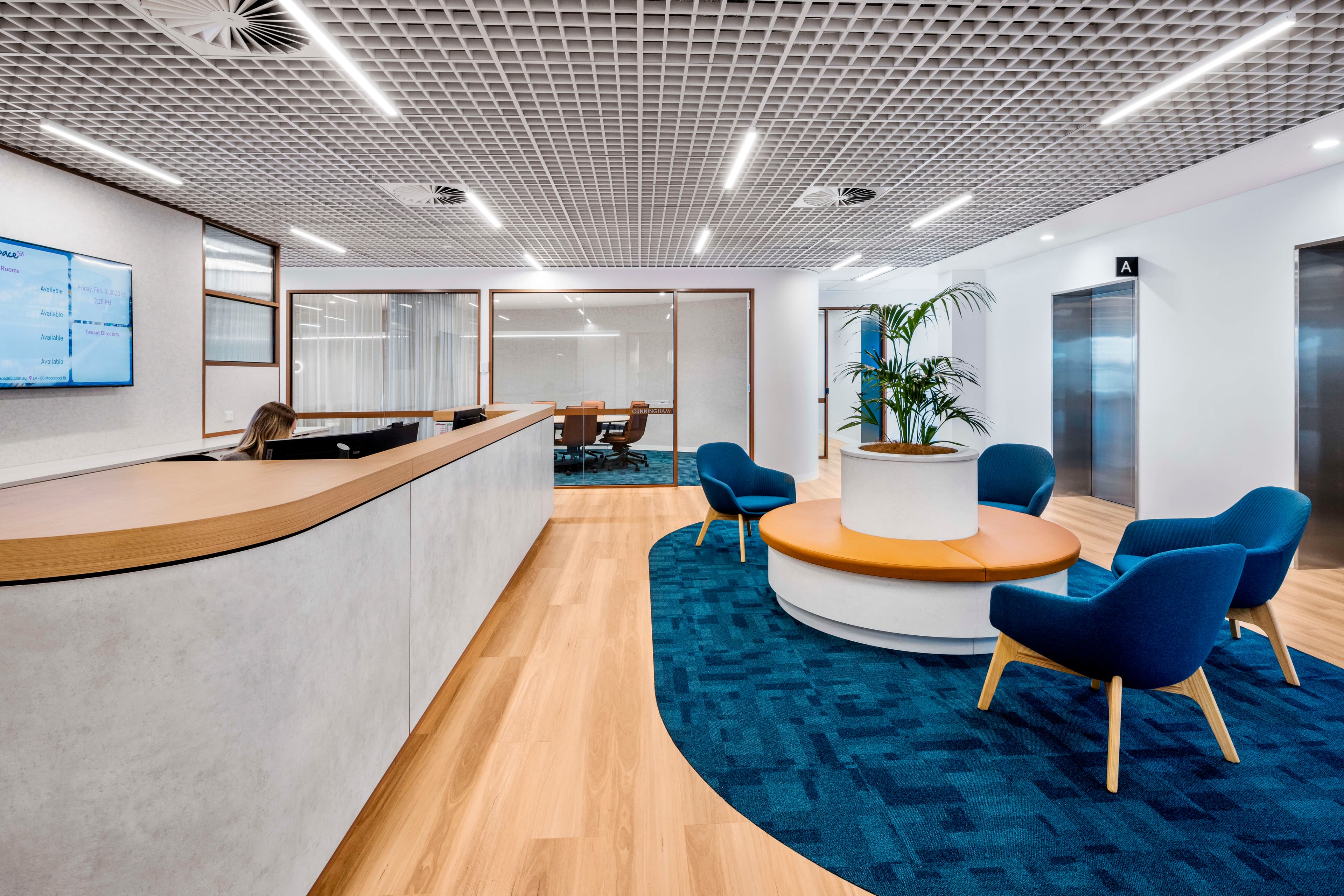 The reception area at Workspace365's Geelong location